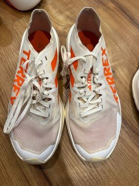 TERREX Agravic Speed Trail Running Sneakers - White & Orange